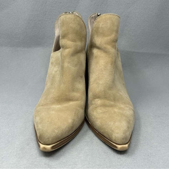 Steve Madden Boots Womens Size 9M Suede Pointed Toe Block Heel V Cut Booties - Picture 6 of 12